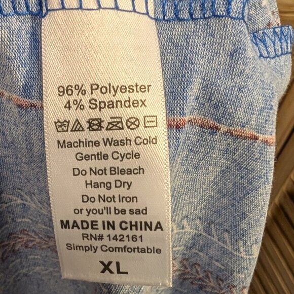 LuLaRoe DANI Blue Striped Maxi Dress Size XL - Picture 6 of 7